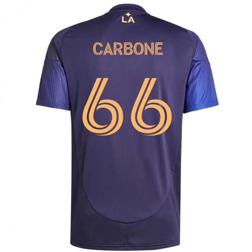 Danxen Heren Matteo Carbone #66 Paars Blauw Uitshirt Uittenue 2025/26 T-Shirt
