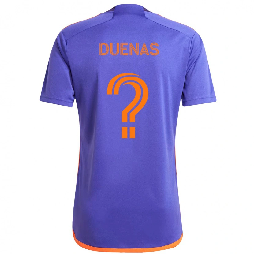 Danxen Heren Érik Dueñas #0 Paars Oranje Uitshirt Uittenue 2025/26 T-Shirt