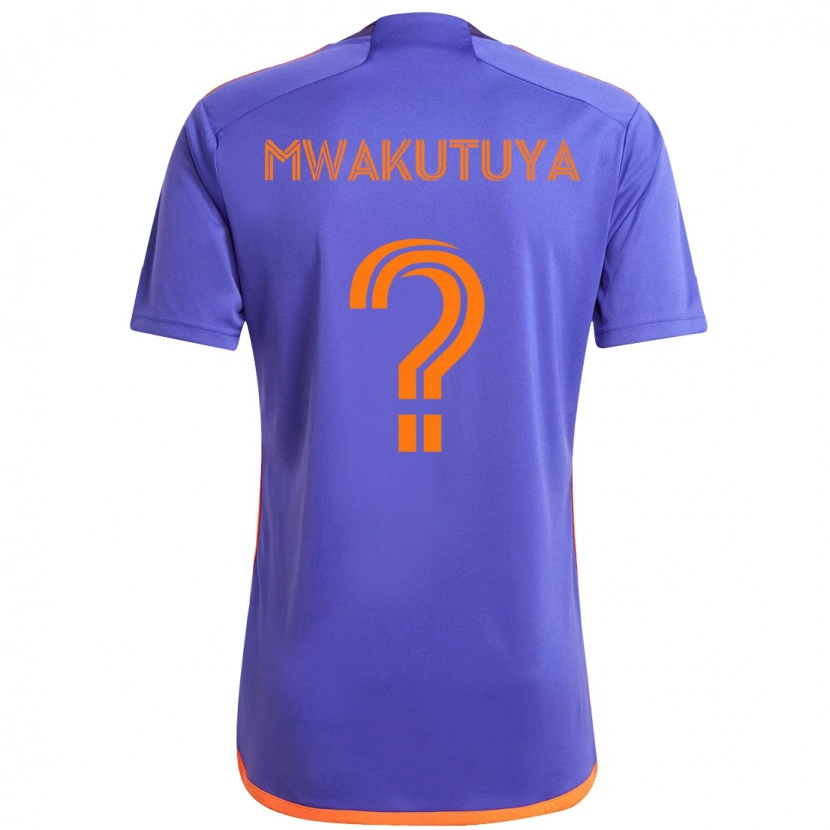Danxen Heren Isaac Mwakutuya #0 Paars Oranje Uitshirt Uittenue 2025/26 T-Shirt