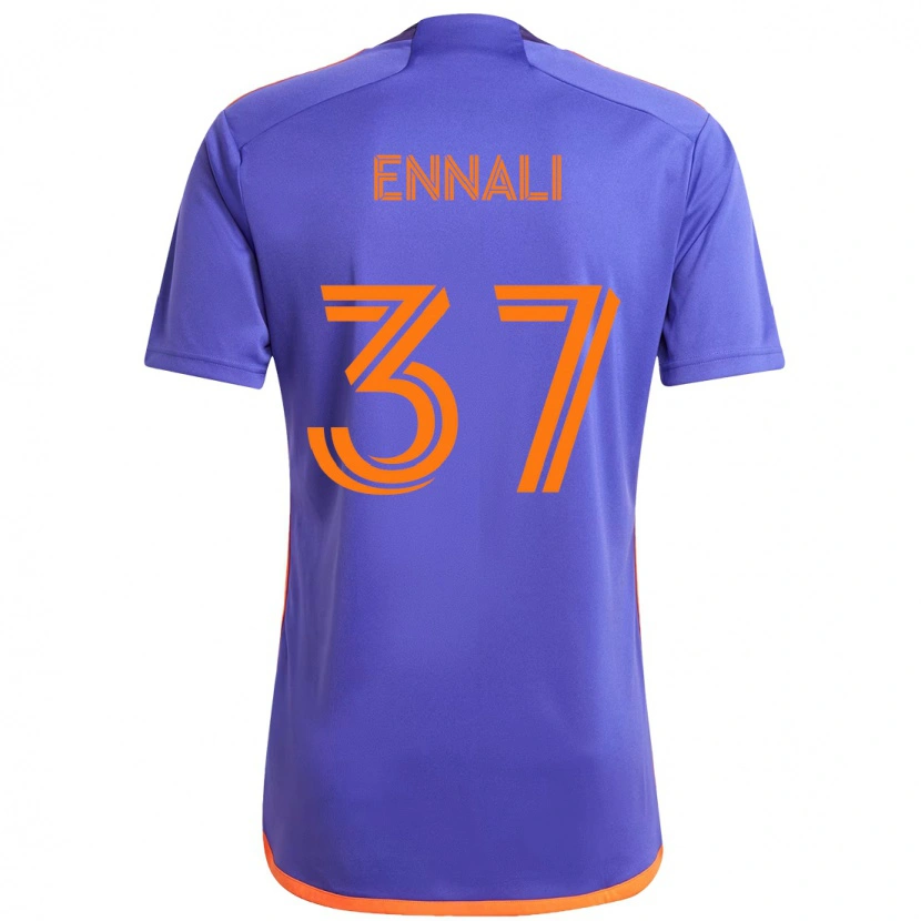 Danxen Heren Lawrence Ennali #37 Paars Oranje Uitshirt Uittenue 2025/26 T-Shirt