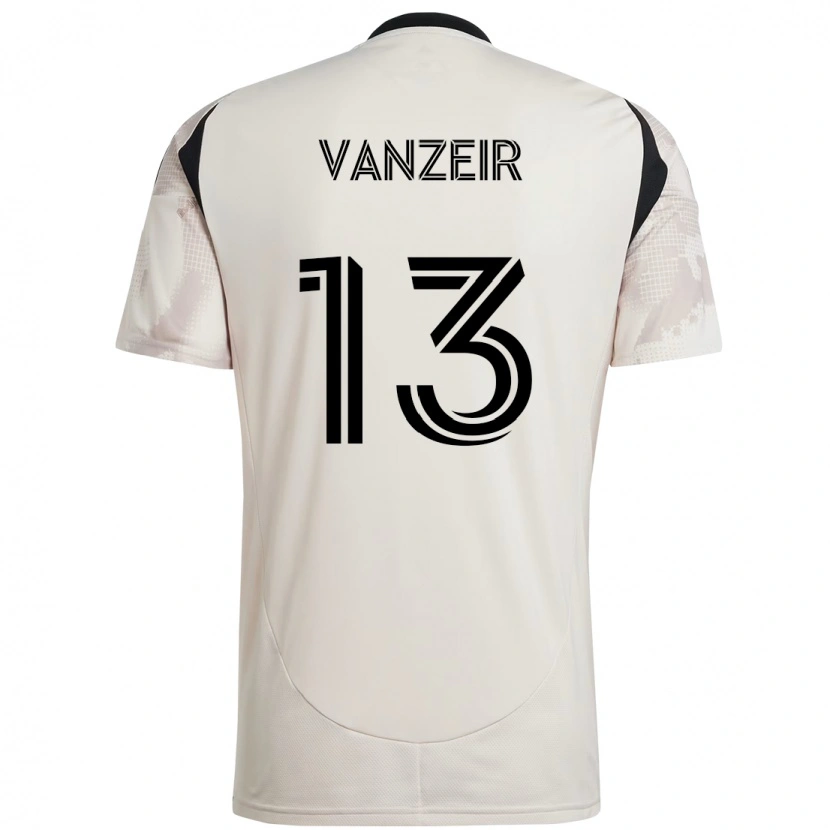 Danxen Heren Dante Vanzeir #13 Beige Zwart Uitshirt Uittenue 2025/26 T-Shirt