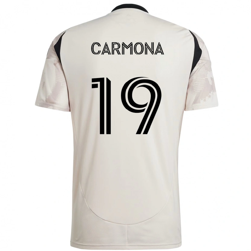 Danxen Heren Wikelman Carmona #19 Beige Zwart Uitshirt Uittenue 2025/26 T-Shirt
