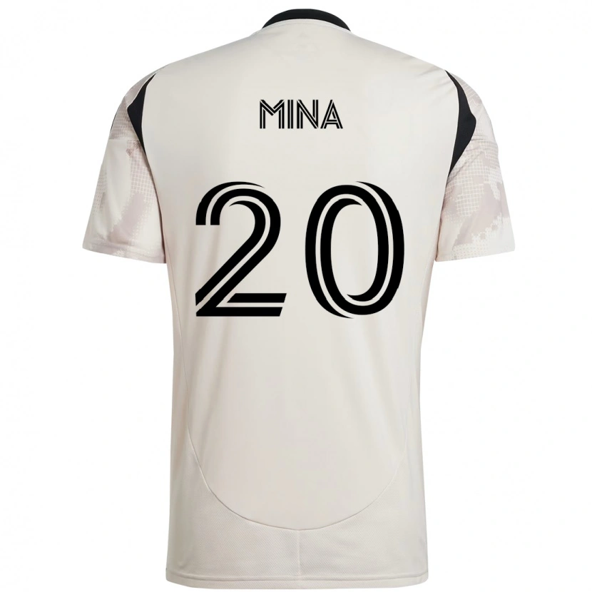 Danxen Heren Juan Mina #20 Beige Zwart Uitshirt Uittenue 2025/26 T-Shirt