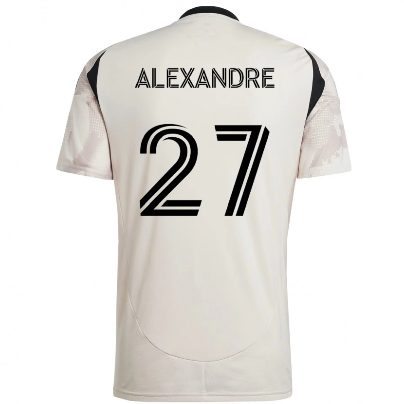 Danxen Heren Davi Alexandre #27 Beige Zwart Uitshirt Uittenue 2025/26 T-Shirt