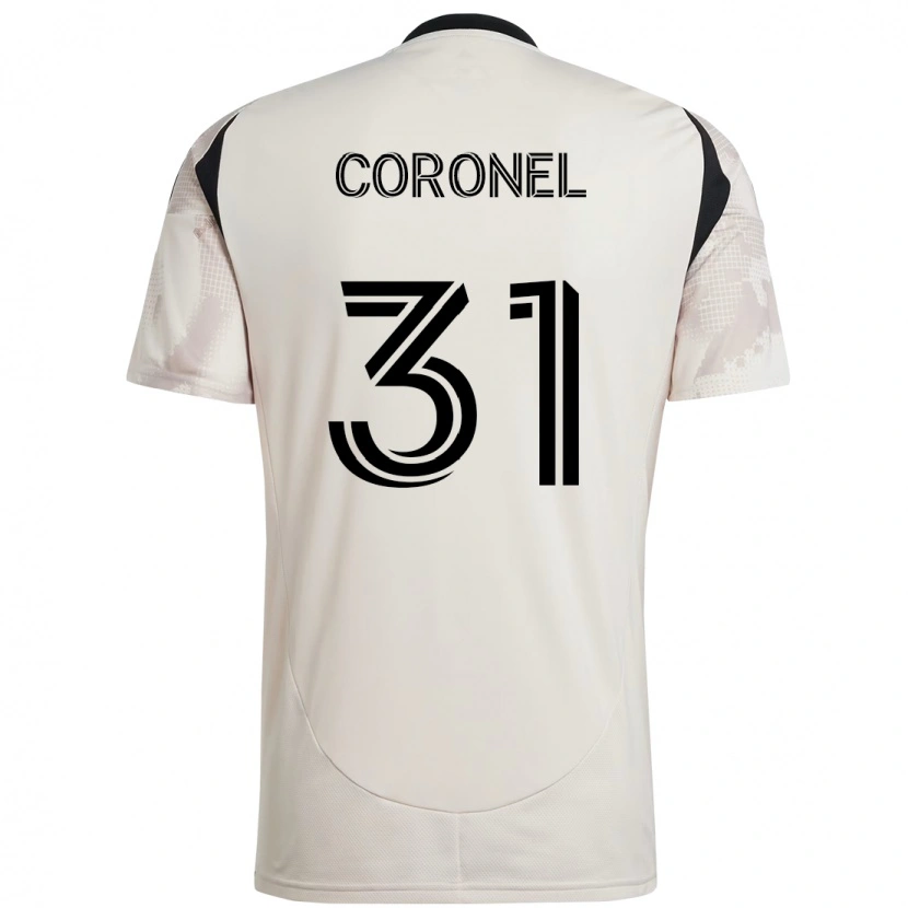 Danxen Heren Carlos Coronel #31 Beige Zwart Uitshirt Uittenue 2025/26 T-Shirt