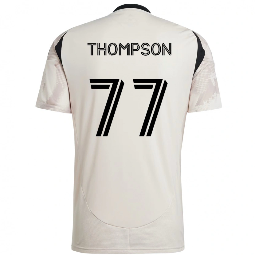 Danxen Heren Amos Shapiro-Thompson #77 Beige Zwart Uitshirt Uittenue 2025/26 T-Shirt