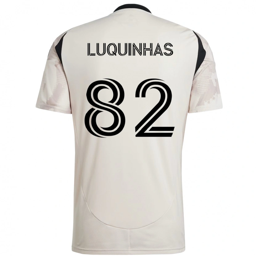 Danxen Heren Luquinhas #82 Beige Zwart Uitshirt Uittenue 2025/26 T-Shirt