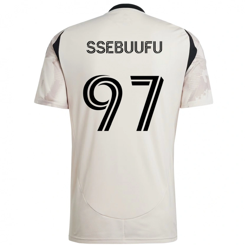Danxen Heren Frank Ssebuufu #97 Beige Zwart Uitshirt Uittenue 2025/26 T-Shirt