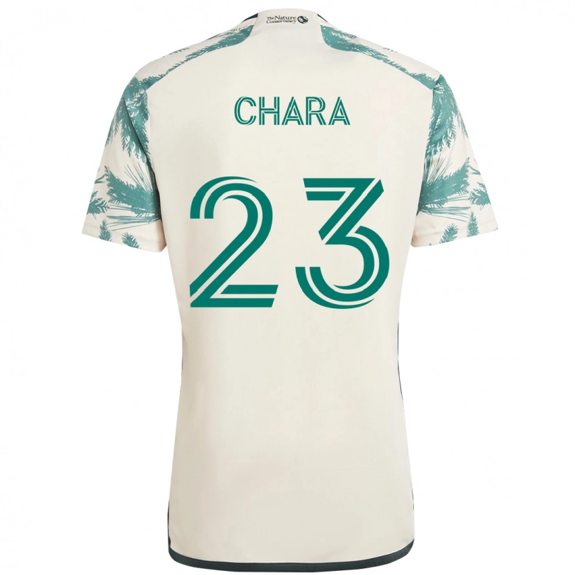 Danxen Heren Yimmi Chará #23 Beige Groen Uitshirt Uittenue 2025/26 T-Shirt