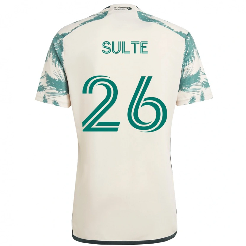Danxen Heren Hunter Sulte #26 Beige Groen Uitshirt Uittenue 2025/26 T-Shirt