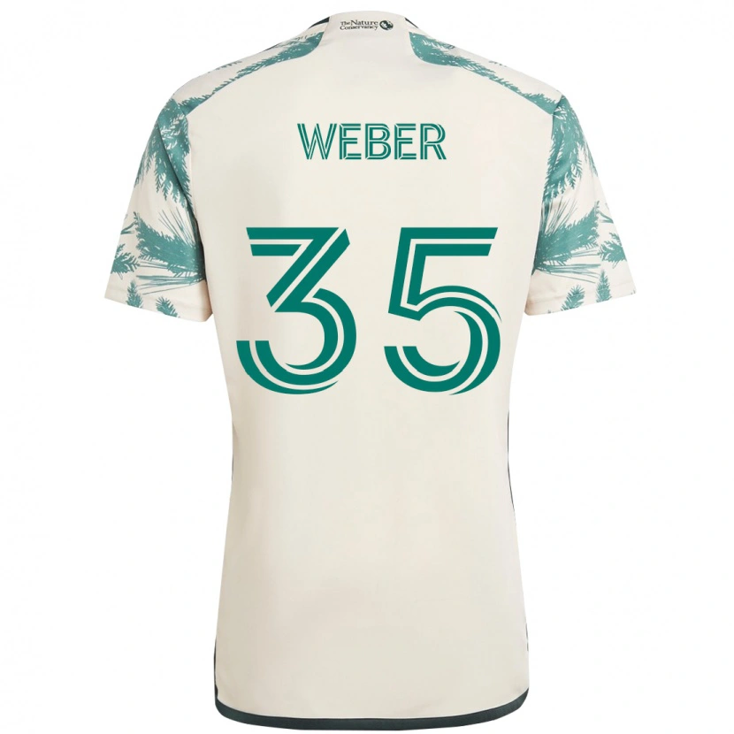 Danxen Heren Tristan Weber #35 Beige Groen Uitshirt Uittenue 2025/26 T-Shirt