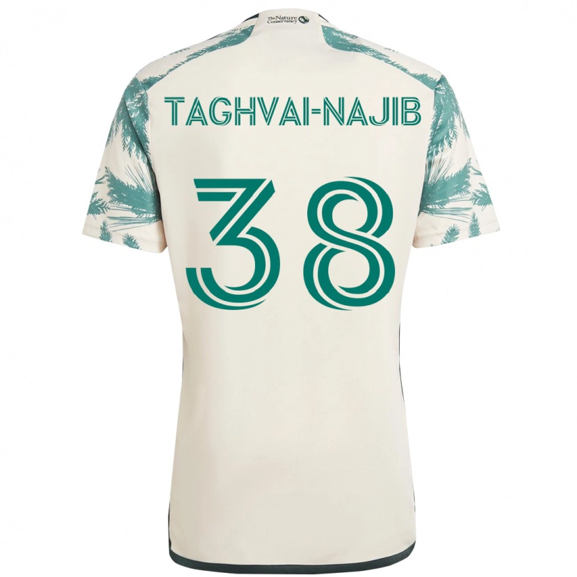 Danxen Heren Braxton Taghvai-Najib #38 Beige Groen Uitshirt Uittenue 2025/26 T-Shirt
