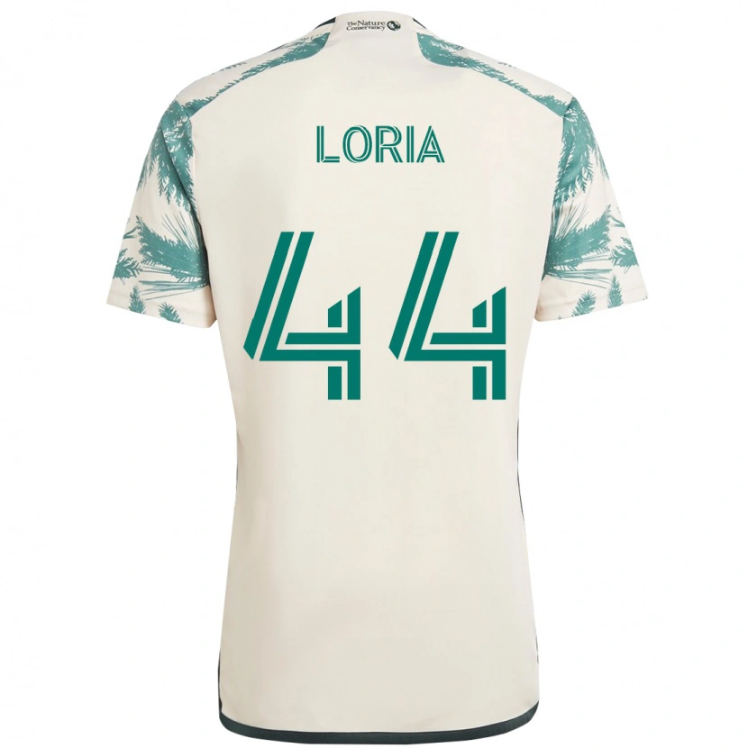 Danxen Heren Marvin Loría #44 Beige Groen Uitshirt Uittenue 2025/26 T-Shirt