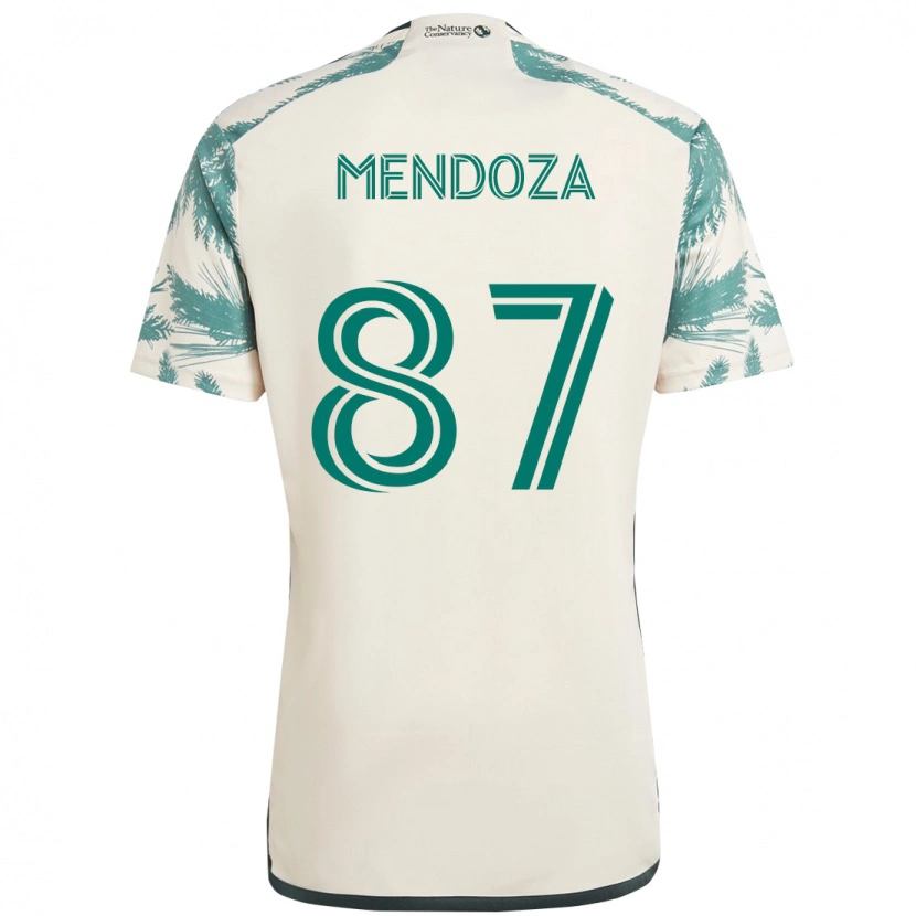 Danxen Heren Christian Mendoza #87 Beige Groen Uitshirt Uittenue 2025/26 T-Shirt