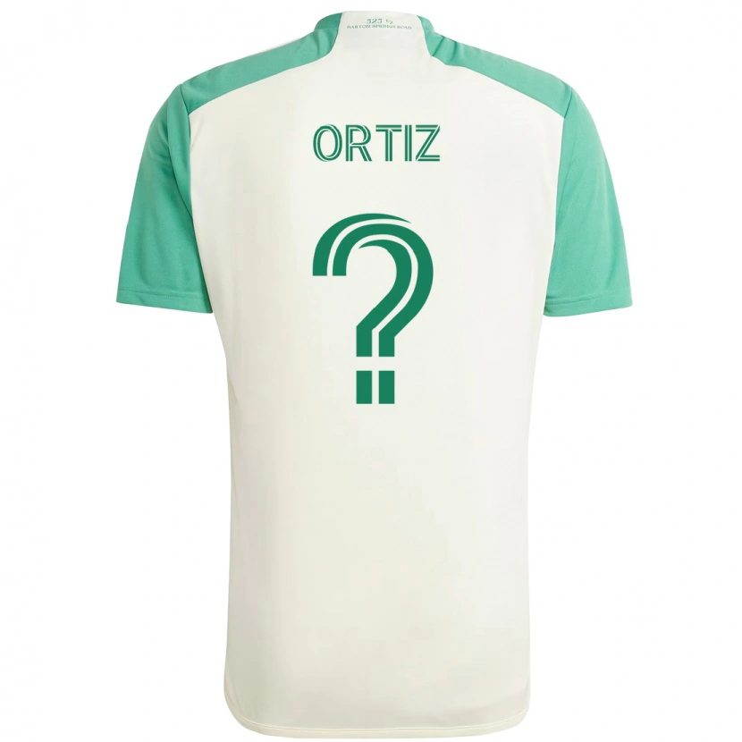 Danxen Heren Viggo Ortiz #0 Wit Groen Uitshirt Uittenue 2025/26 T-Shirt