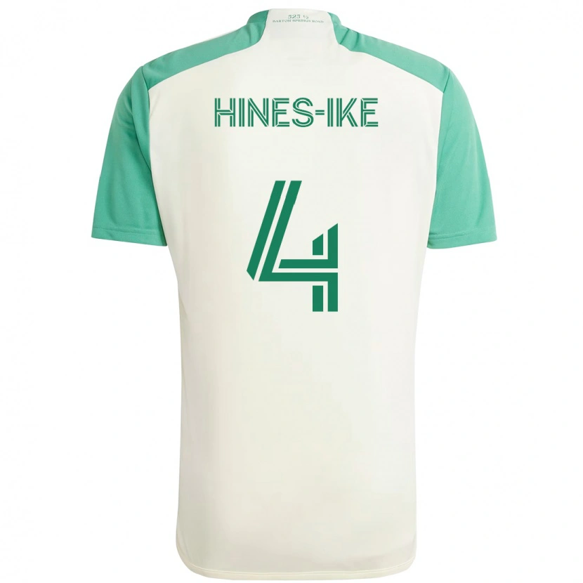 Danxen Heren Brendan Hines-Ike #4 Wit Groen Uitshirt Uittenue 2025/26 T-Shirt