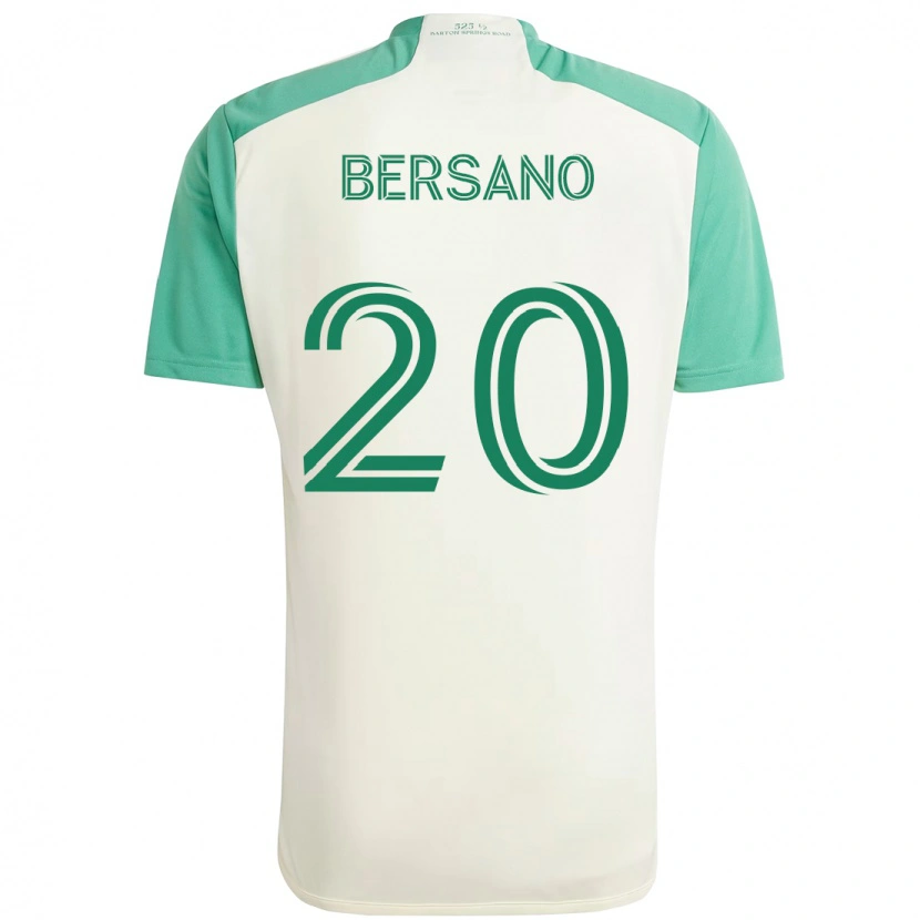 Danxen Heren Matt Bersano #20 Wit Groen Uitshirt Uittenue 2025/26 T-Shirt