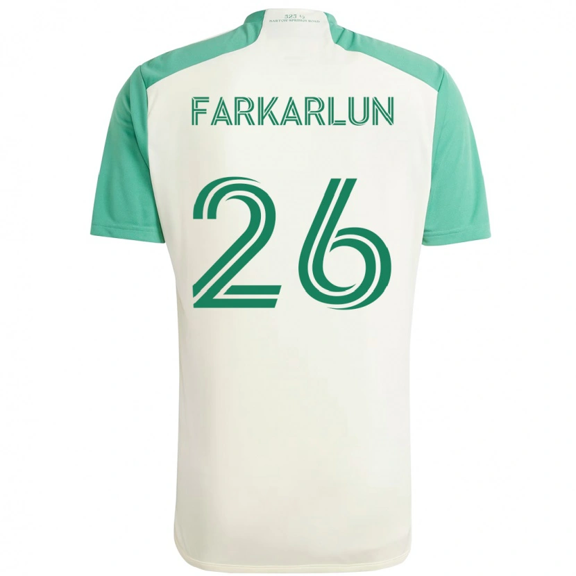 Danxen Heren Jimmy Farkarlun #26 Wit Groen Uitshirt Uittenue 2025/26 T-Shirt