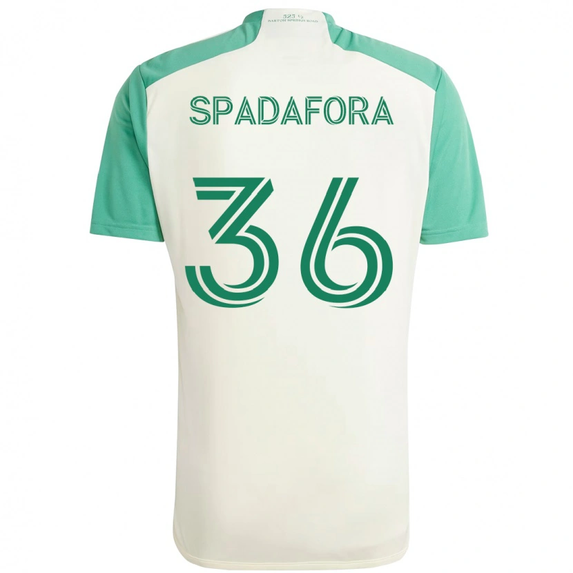 Danxen Heren Luke Spadafora #36 Wit Groen Uitshirt Uittenue 2025/26 T-Shirt