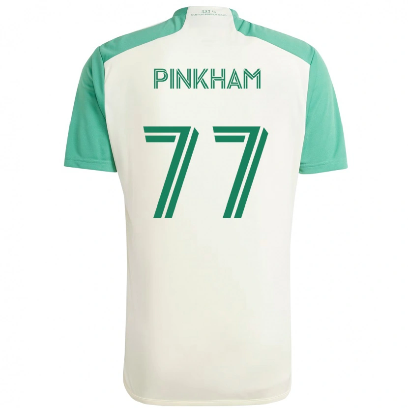 Danxen Heren Chris Pinkham #77 Wit Groen Uitshirt Uittenue 2025/26 T-Shirt
