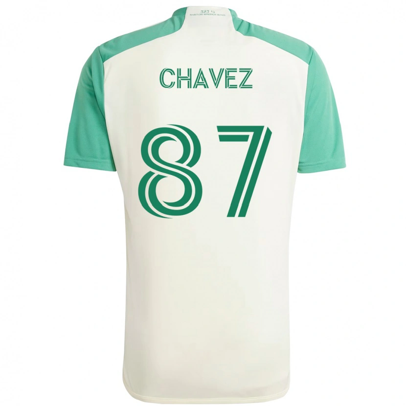 Danxen Heren Alfonso Ocampo-Chávez #87 Wit Groen Uitshirt Uittenue 2025/26 T-Shirt