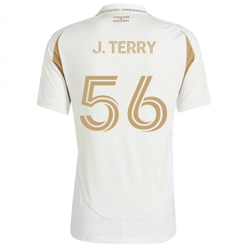 Danxen Heren Jude Terry #56 Wit Bruin Uitshirt Uittenue 2025/26 T-Shirt