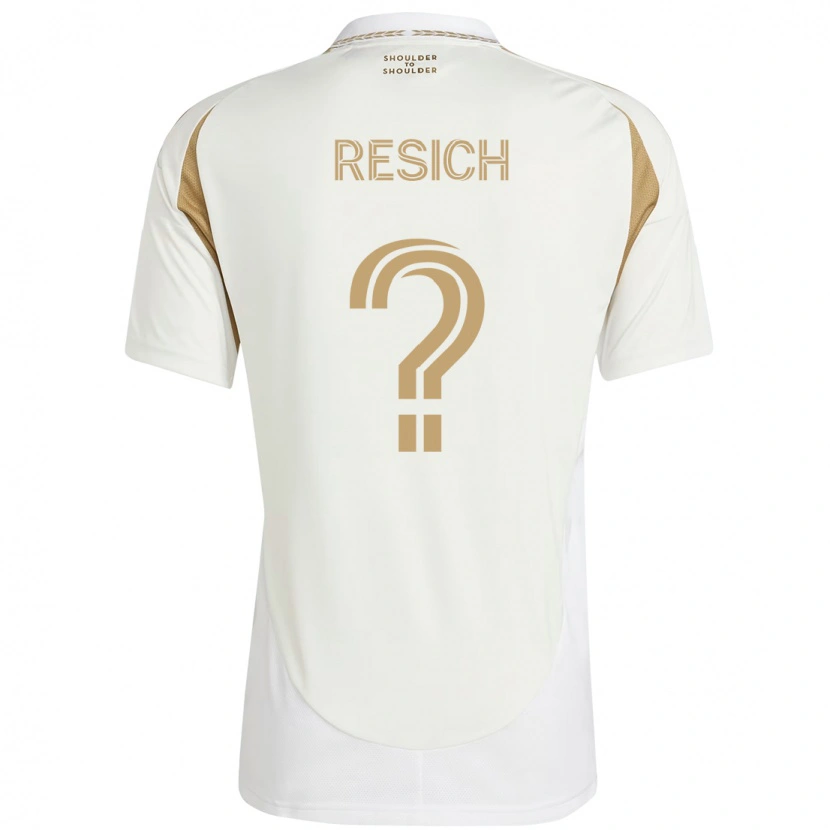 Danxen Heren Dempsey Resich #0 Wit Bruin Uitshirt Uittenue 2025/26 T-Shirt