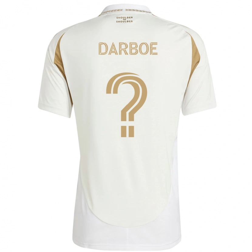 Danxen Heren Bajung Darboe #0 Wit Bruin Uitshirt Uittenue 2025/26 T-Shirt