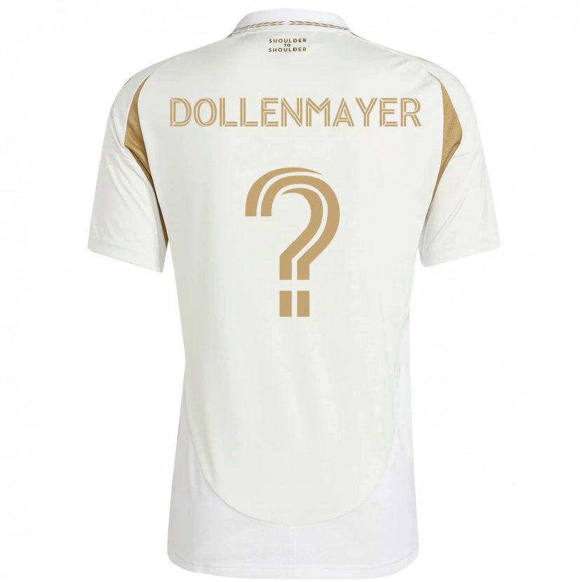 Danxen Heren Noah Dollenmayer #0 Wit Bruin Uitshirt Uittenue 2025/26 T-Shirt