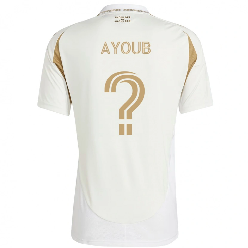 Danxen Heren Ryan Ayoub #0 Wit Bruin Uitshirt Uittenue 2025/26 T-Shirt