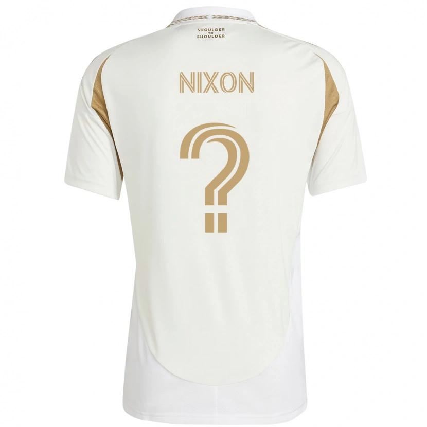 Danxen Heren Shakir Nixon #0 Wit Bruin Uitshirt Uittenue 2025/26 T-Shirt