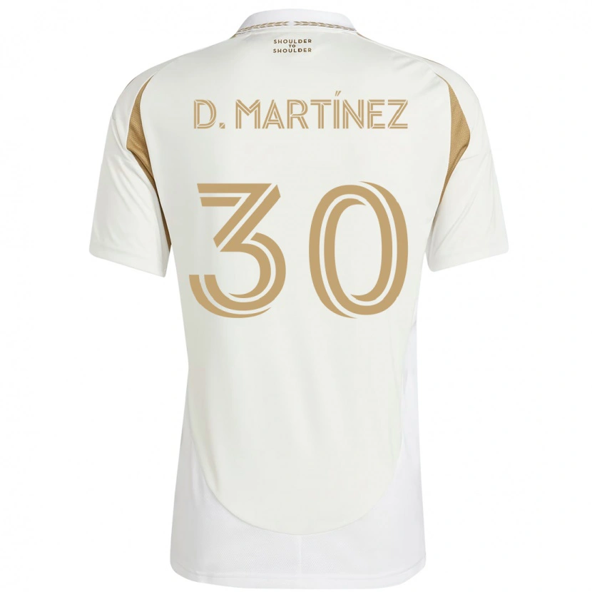 Danxen Heren David Martínez #30 Wit Bruin Uitshirt Uittenue 2025/26 T-Shirt