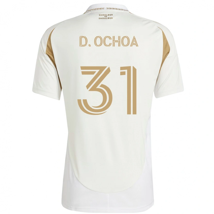 Danxen Heren David Ochoa #31 Wit Bruin Uitshirt Uittenue 2025/26 T-Shirt