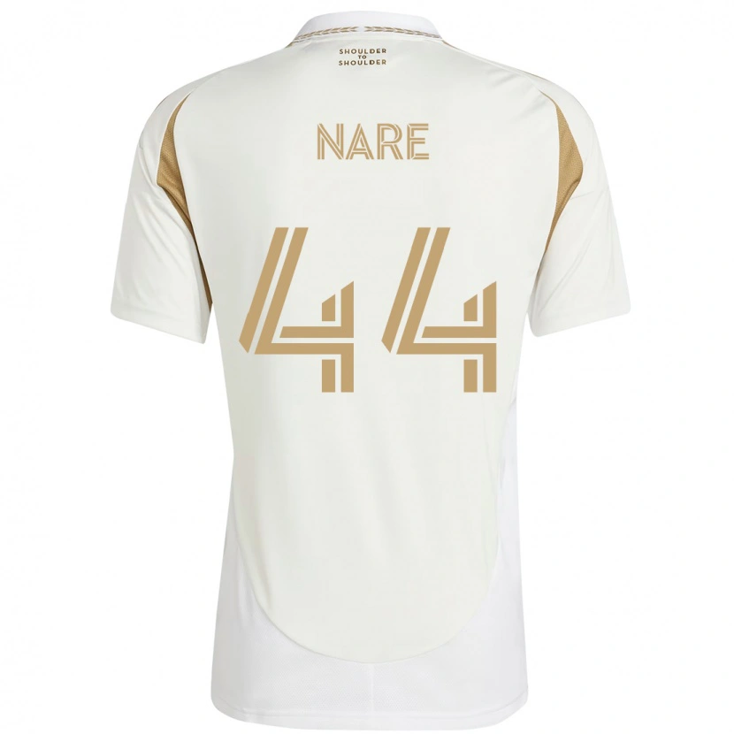 Danxen Heren Thabo Nare #44 Wit Bruin Uitshirt Uittenue 2025/26 T-Shirt