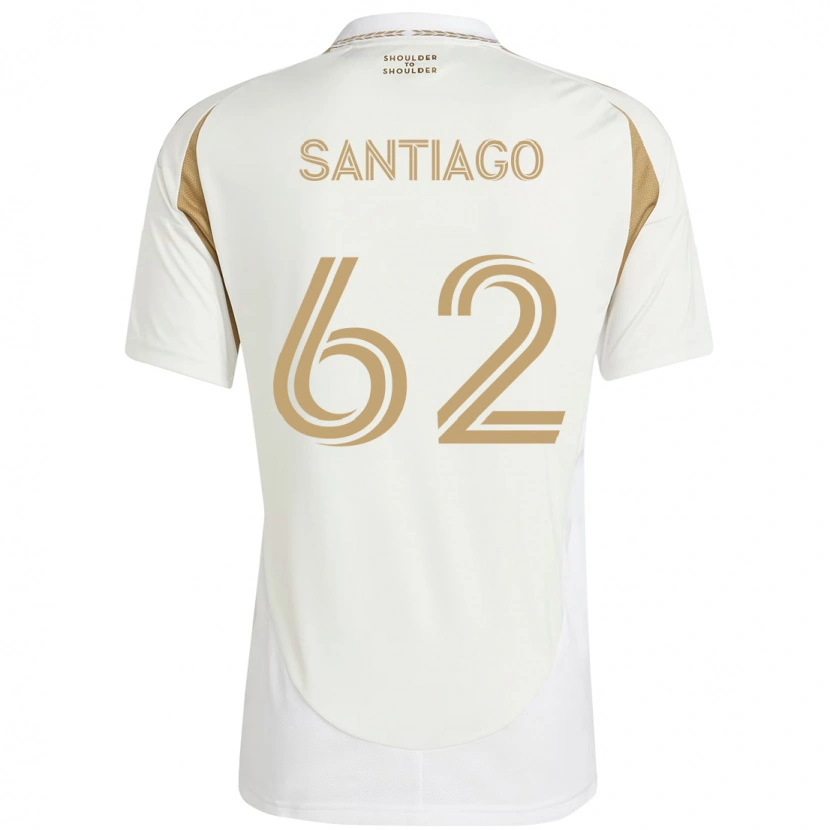Danxen Heren Joshua Santiago #62 Wit Bruin Uitshirt Uittenue 2025/26 T-Shirt