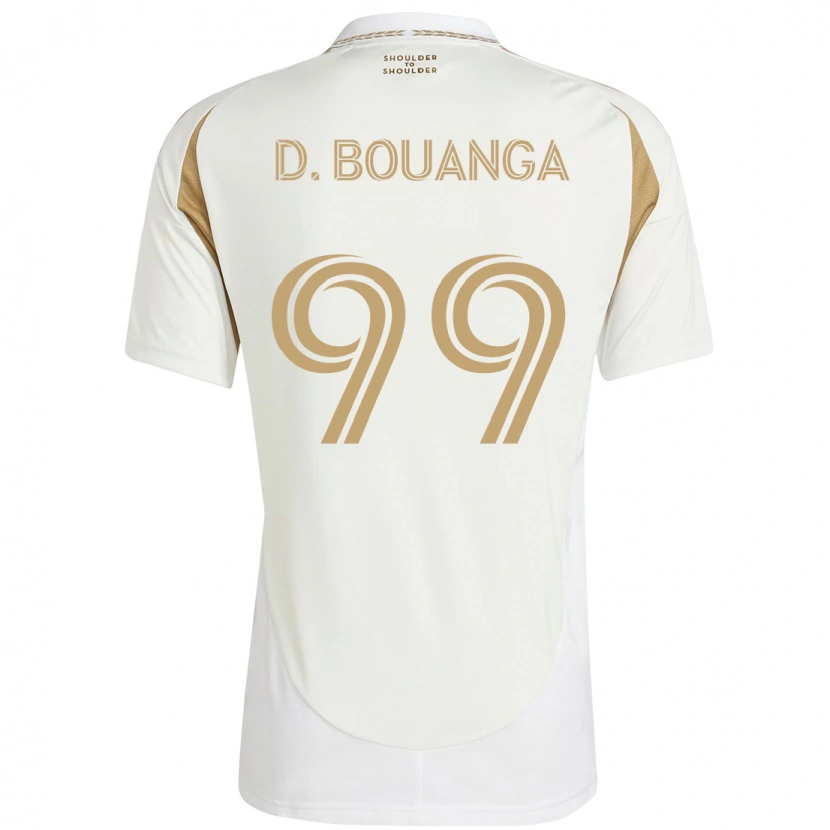 Danxen Heren Denis Bouanga #99 Wit Bruin Uitshirt Uittenue 2025/26 T-Shirt