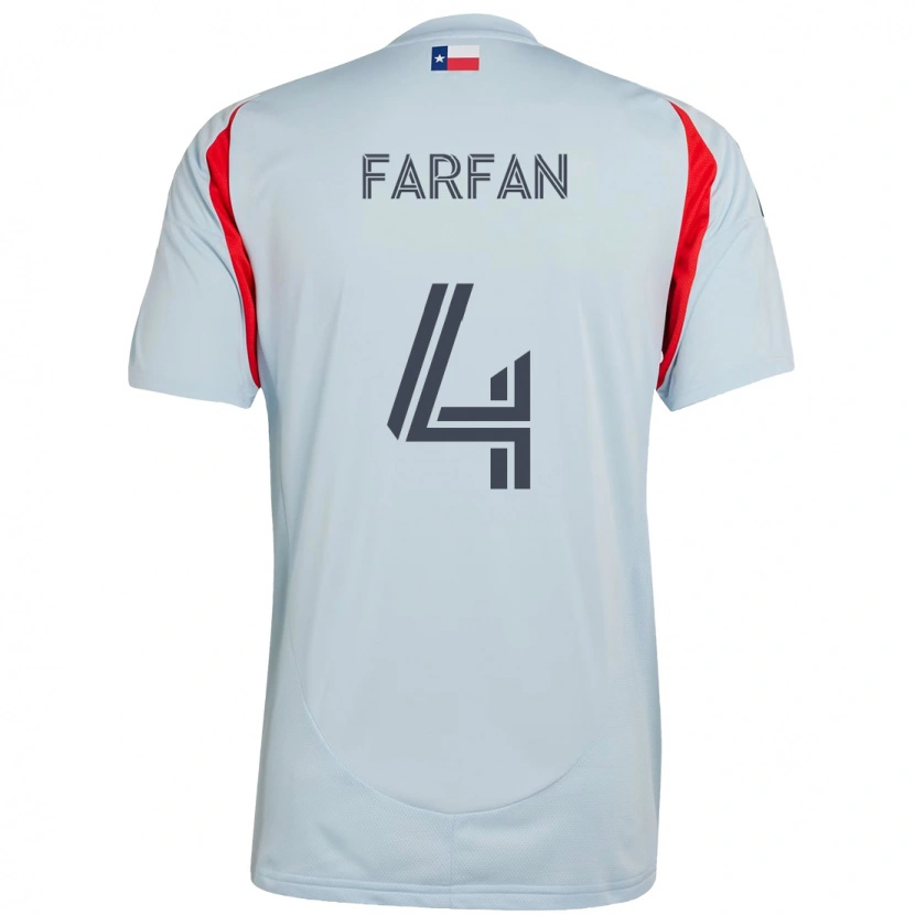 Danxen Heren Marco Farfán #4 Lichtblauw Rood Uitshirt Uittenue 2025/26 T-Shirt