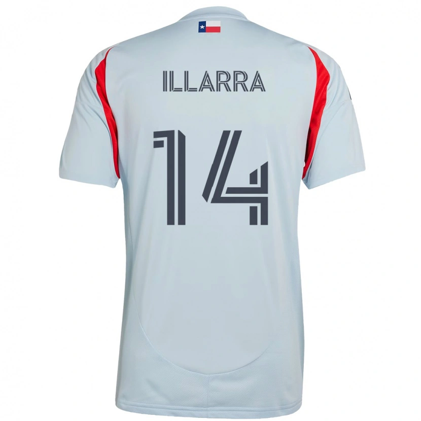 Danxen Heren Asier Illarramendi #14 Lichtblauw Rood Uitshirt Uittenue 2025/26 T-Shirt
