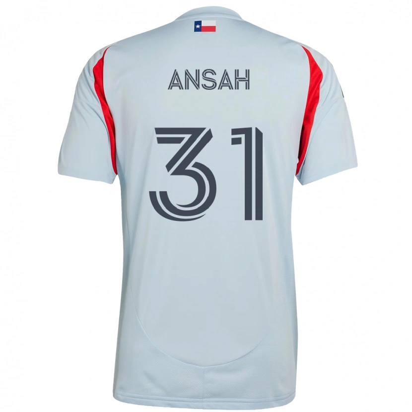 Danxen Heren Eugene Ansah #31 Lichtblauw Rood Uitshirt Uittenue 2025/26 T-Shirt