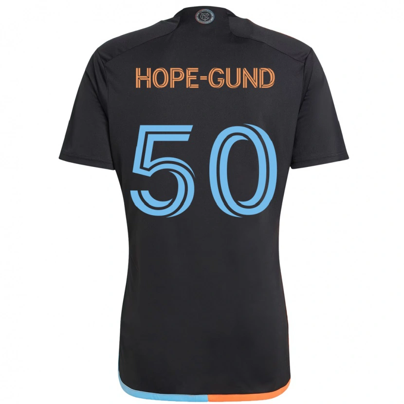 Danxen Heren Kofi Hope-Gund #50 Zwart Blauw Oranje Uitshirt Uittenue 2025/26 T-Shirt