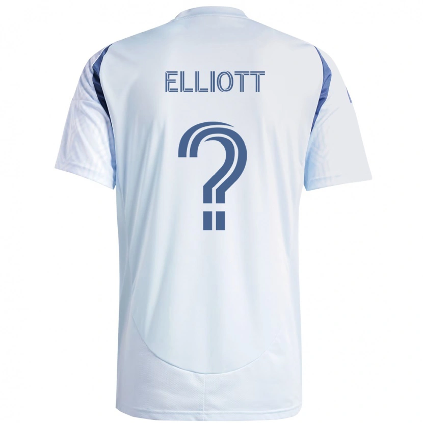 Danxen Heren Jack Elliott #0 Licht Hemelsblauwblauw Uitshirt Uittenue 2025/26 T-Shirt