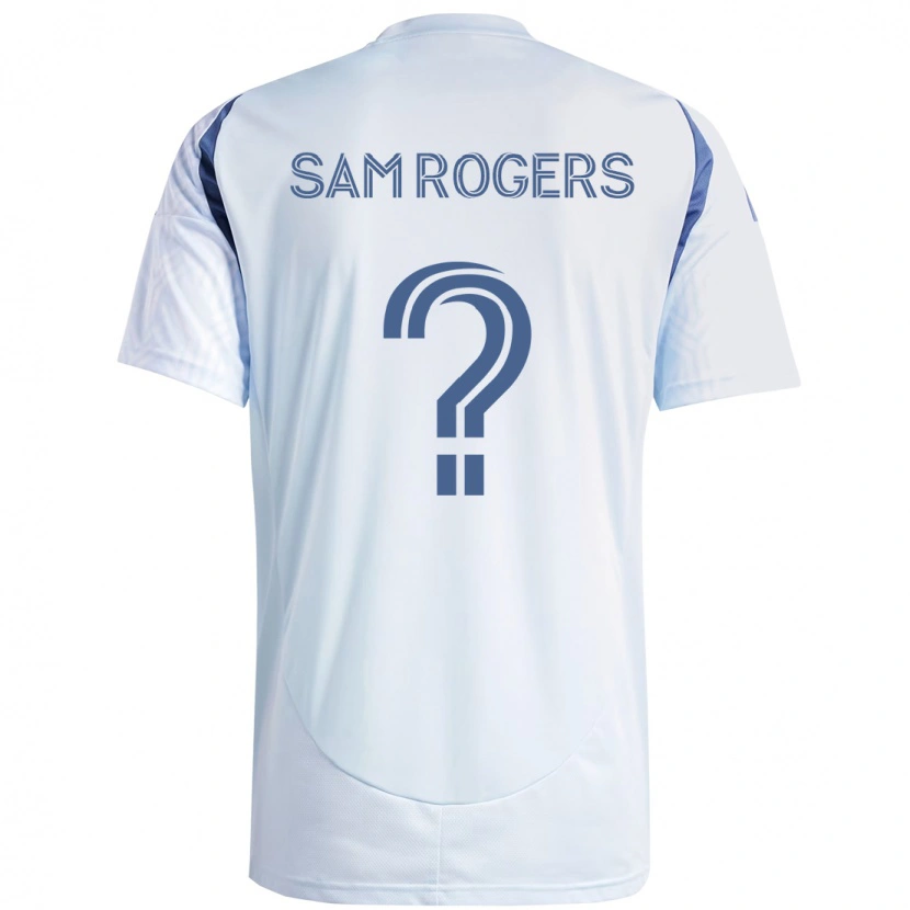 Danxen Heren Sam Rogers #0 Licht Hemelsblauwblauw Uitshirt Uittenue 2025/26 T-Shirt