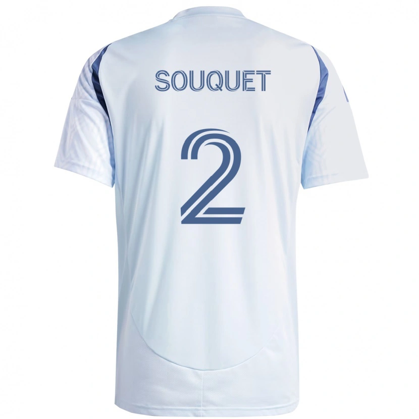 Danxen Heren Arnaud Souquet #2 Licht Hemelsblauwblauw Uitshirt Uittenue 2025/26 T-Shirt