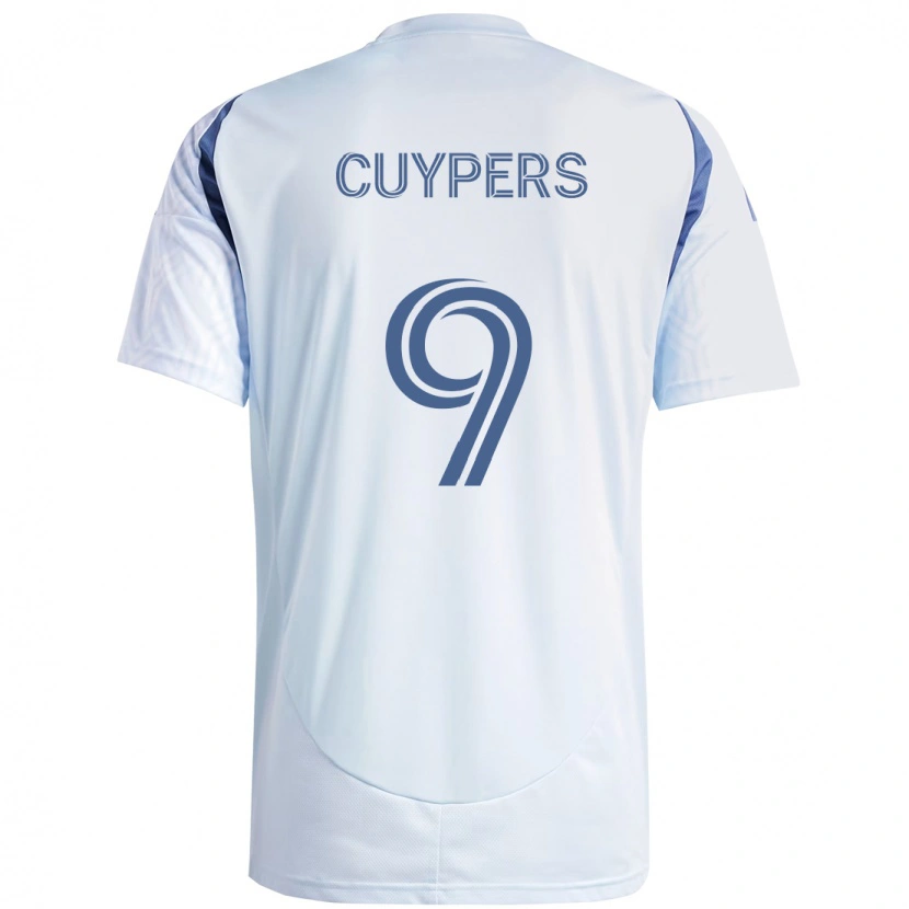 Danxen Heren Hugo Cuypers #9 Licht Hemelsblauwblauw Uitshirt Uittenue 2025/26 T-Shirt