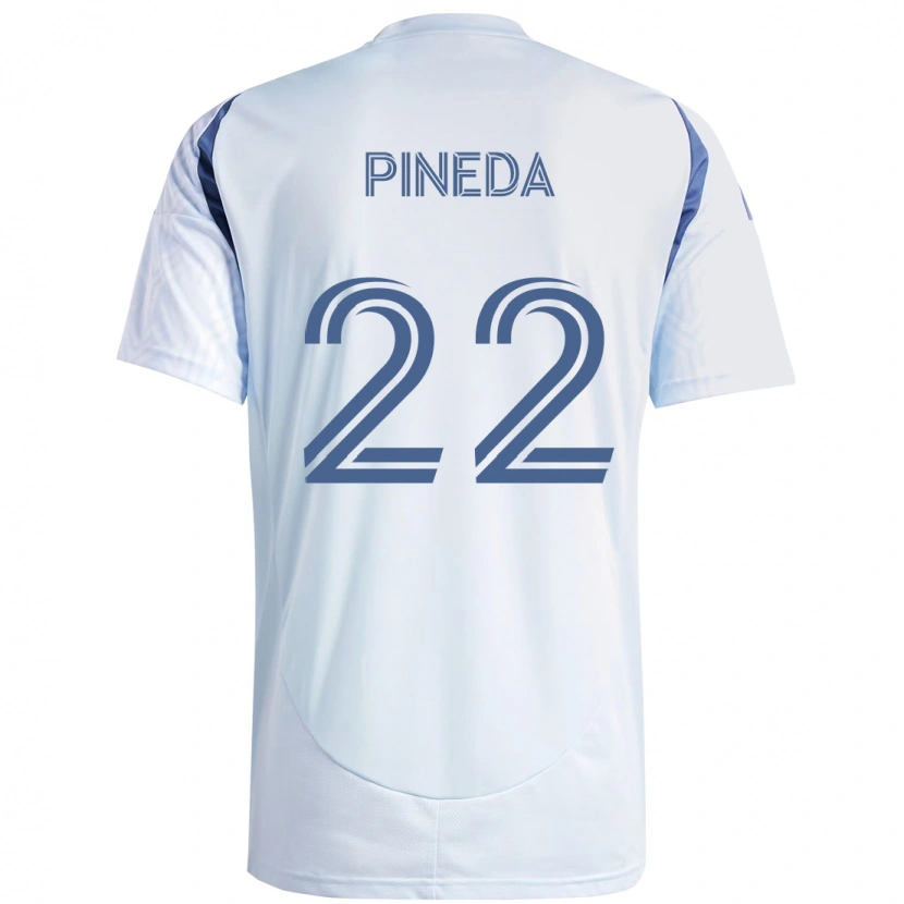 Danxen Heren Mauricio Pineda #22 Licht Hemelsblauwblauw Uitshirt Uittenue 2025/26 T-Shirt