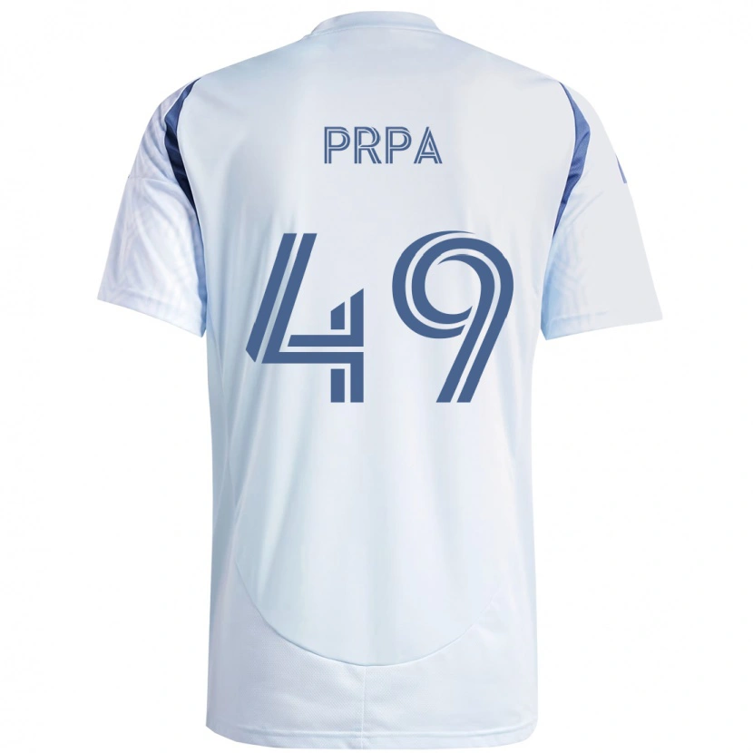 Danxen Heren Luka Prpa #49 Licht Hemelsblauwblauw Uitshirt Uittenue 2025/26 T-Shirt