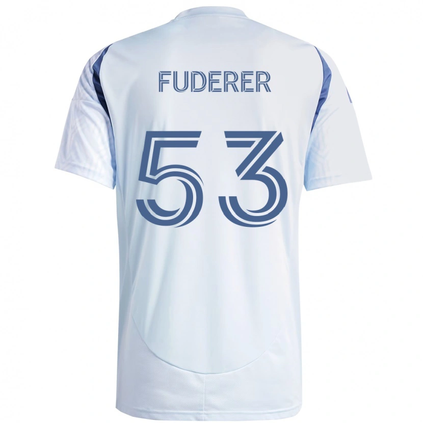 Danxen Heren Jake Fuderer #53 Licht Hemelsblauwblauw Uitshirt Uittenue 2025/26 T-Shirt