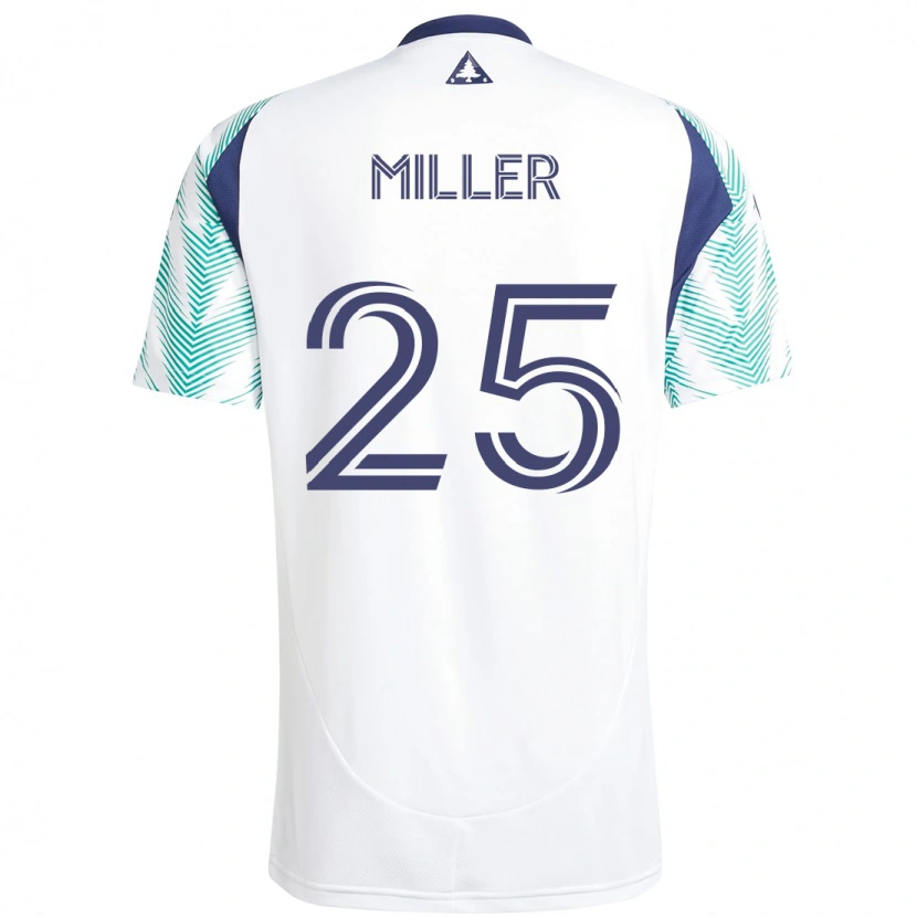 Danxen Heren Peyton Miller #25 Wit Blauw Uitshirt Uittenue 2025/26 T-Shirt