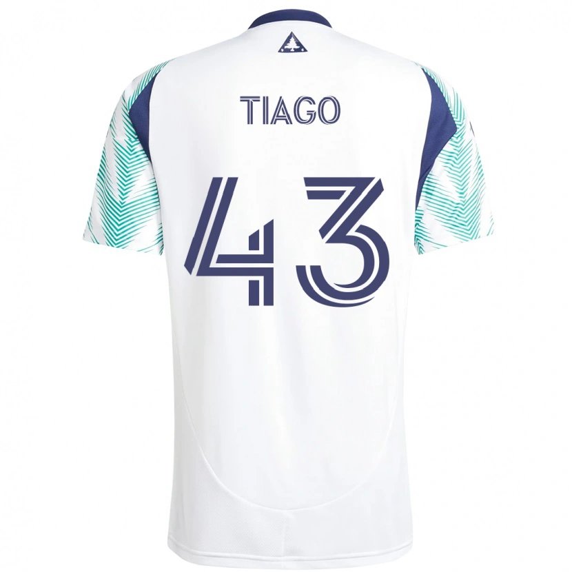 Danxen Heren Santiago Suárez #43 Wit Blauw Uitshirt Uittenue 2025/26 T-Shirt