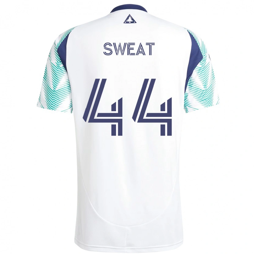 Danxen Heren Ben Sweat #44 Wit Blauw Uitshirt Uittenue 2025/26 T-Shirt